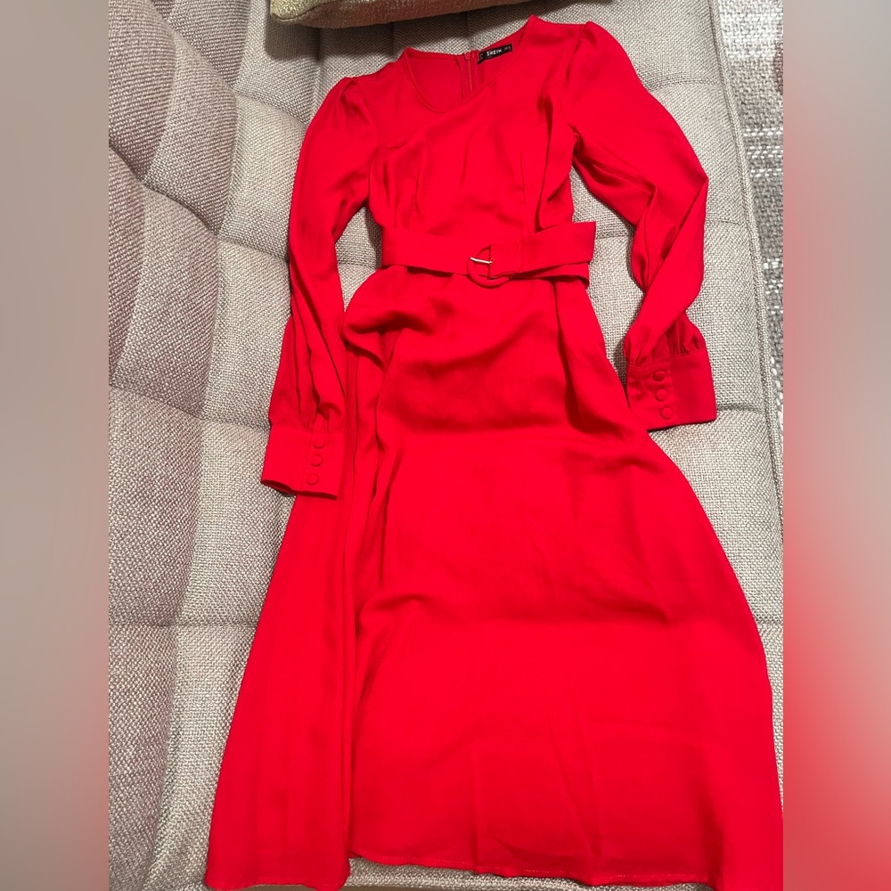 Elegant Red Women's Dress